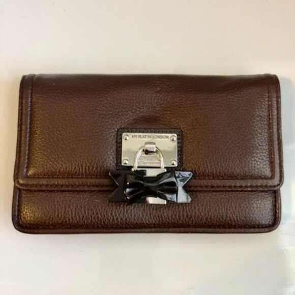 NWT MY FLAT IN LONDON Crossbody Bag Chain Strap Bow Clasp MSRP $249 - Picture 3 of 5